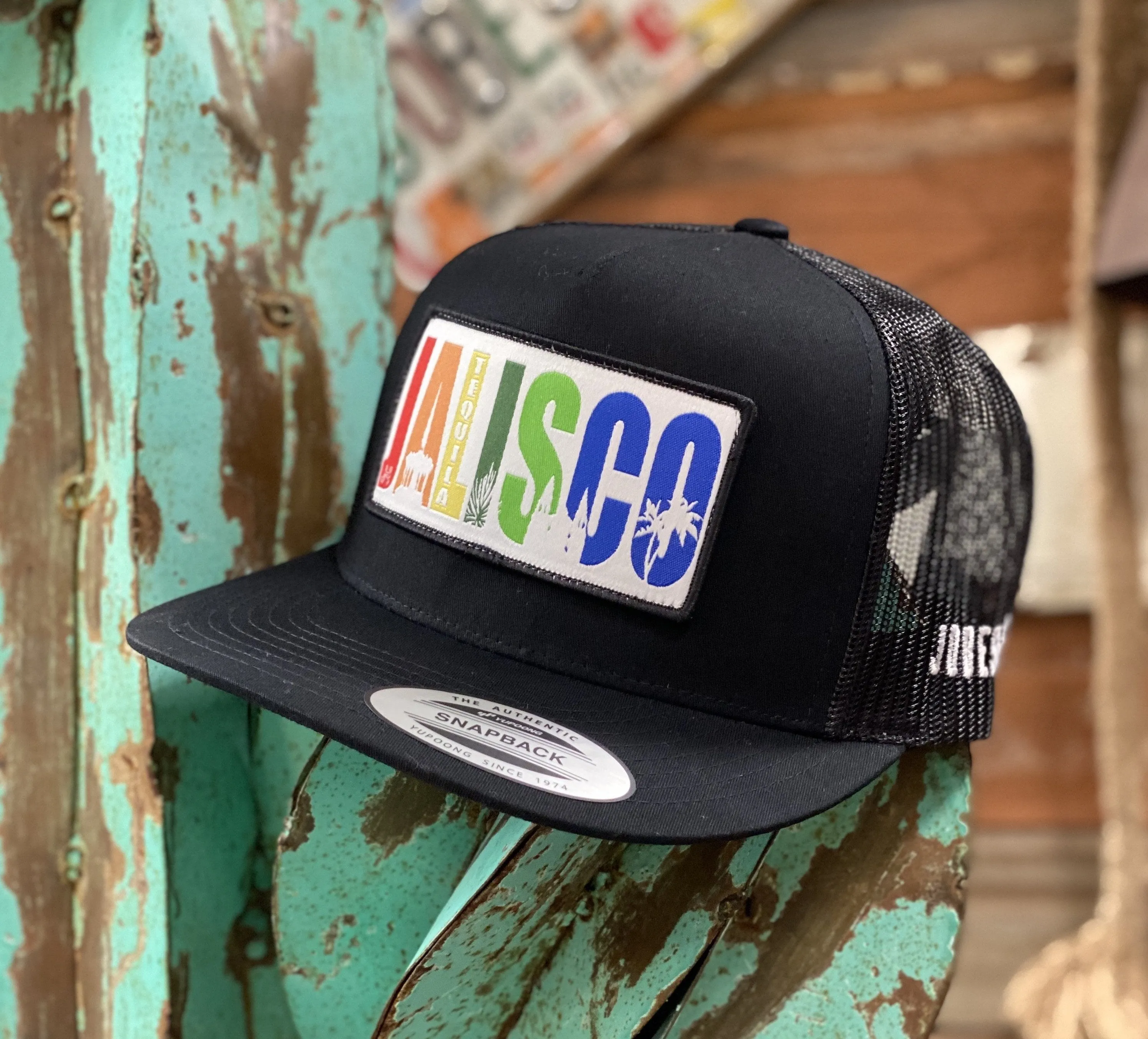 2020 Jobes Hats Trucker - All Black Jalisco patch (Limited Edition)