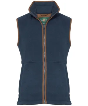 30% OFF - ALAN PAINE Aylsham Mens Fleece Gilet - Blue Steel - Size: MEDIUM