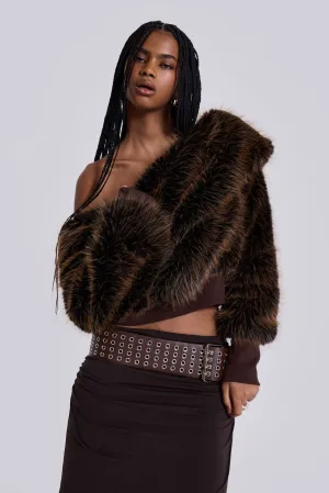 316 Off The Shoulder Fur Jumper