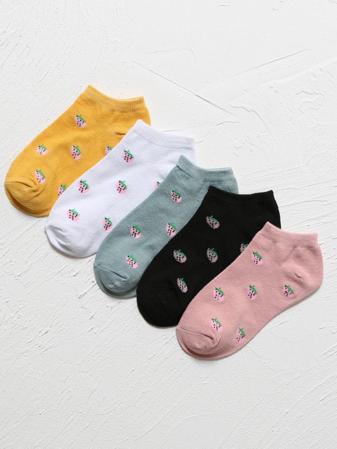 5pairs Fruit Ankle Socks Silly Socks for Women Funky Socks Funny Socks Novelty