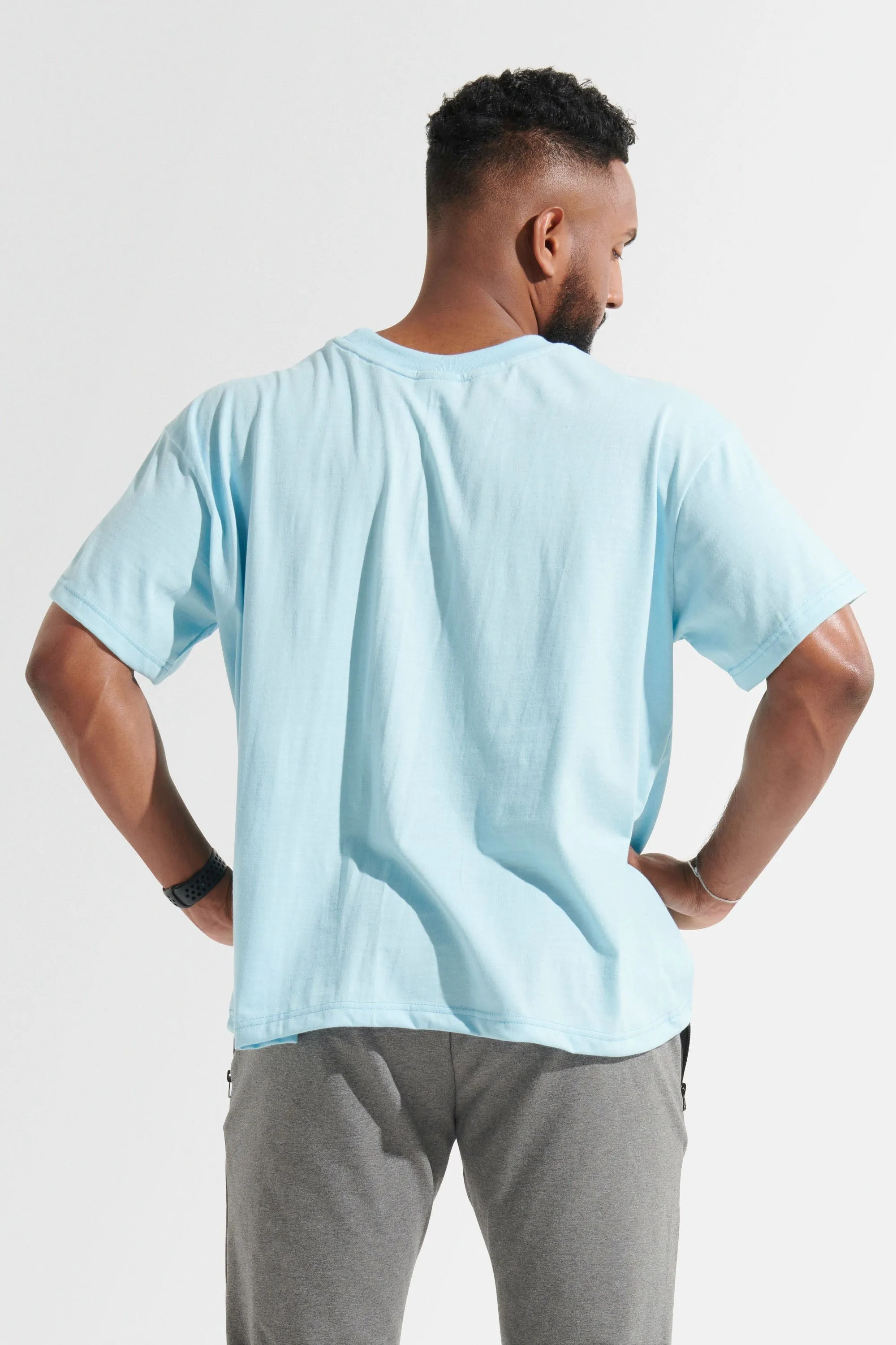 Adapt Oversized Tee - Light Blue