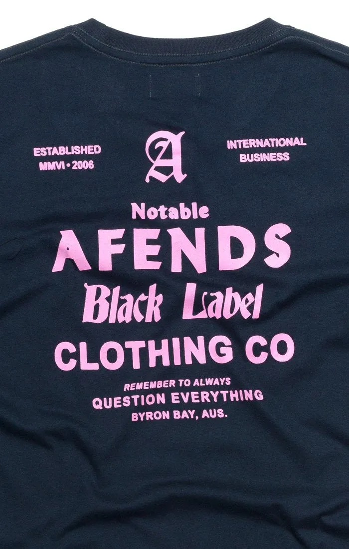 Afends Mens Black Label - Standard Fit Tee