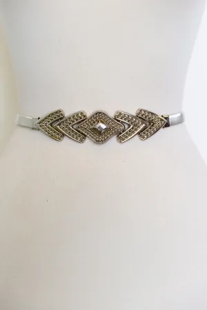 Arrow Stretch Belt (Silver)