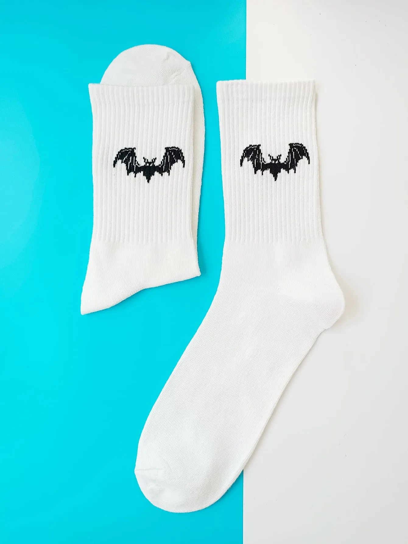 Bat Pattern Crew Socks Silly Socks for Men Funky Socks Funny Socks Novelty Socks