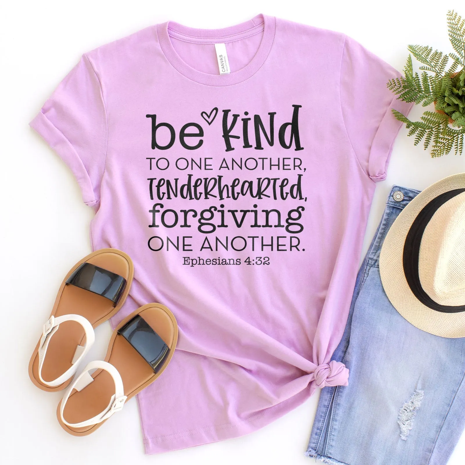 Be Kind To One Another Tenderhearted Forgiving One Another Tee Shirts For Women - Christian Shirts for Women