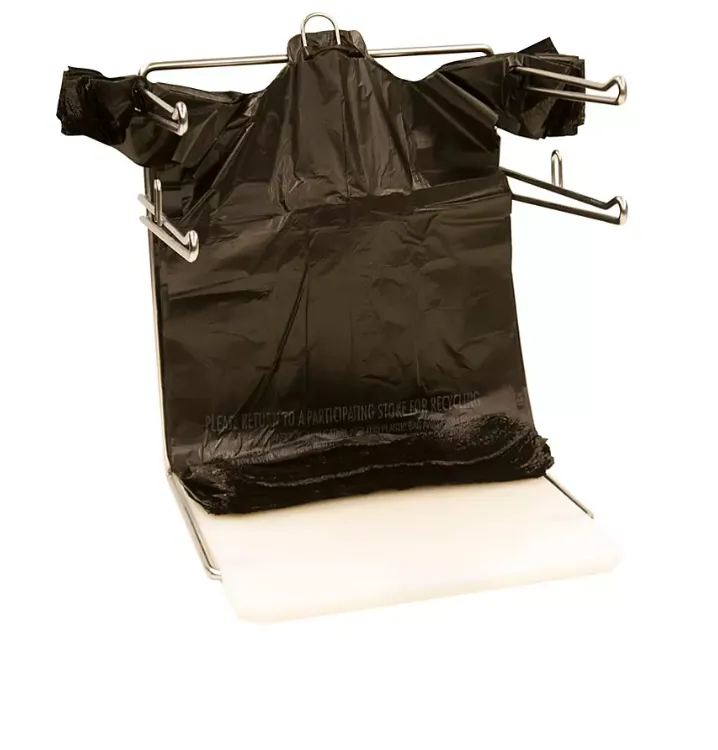 Black T-Shirt Carryout Bags. 11.5" x 6.5" x 22" (1.000 ct.)