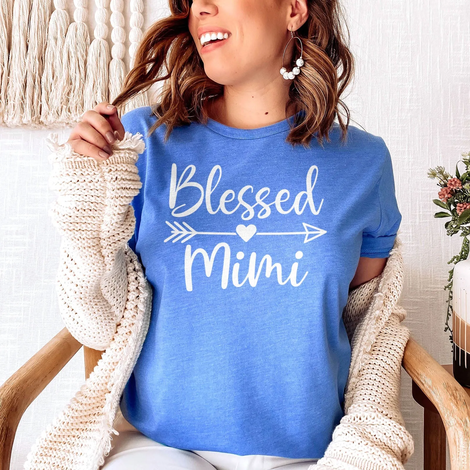 Blessed Mimi Arrow Tee Shirts For Women - Christian Shirts for Women - Religious Tee Shirts