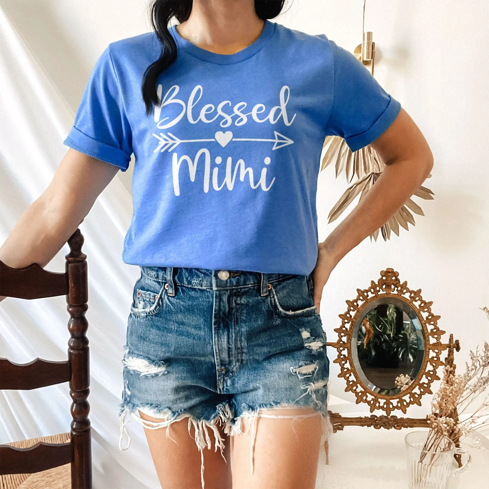 Blessed Mimi Arrow Tee Shirts For Women - Christian Shirts for Women - Religious Tee Shirts