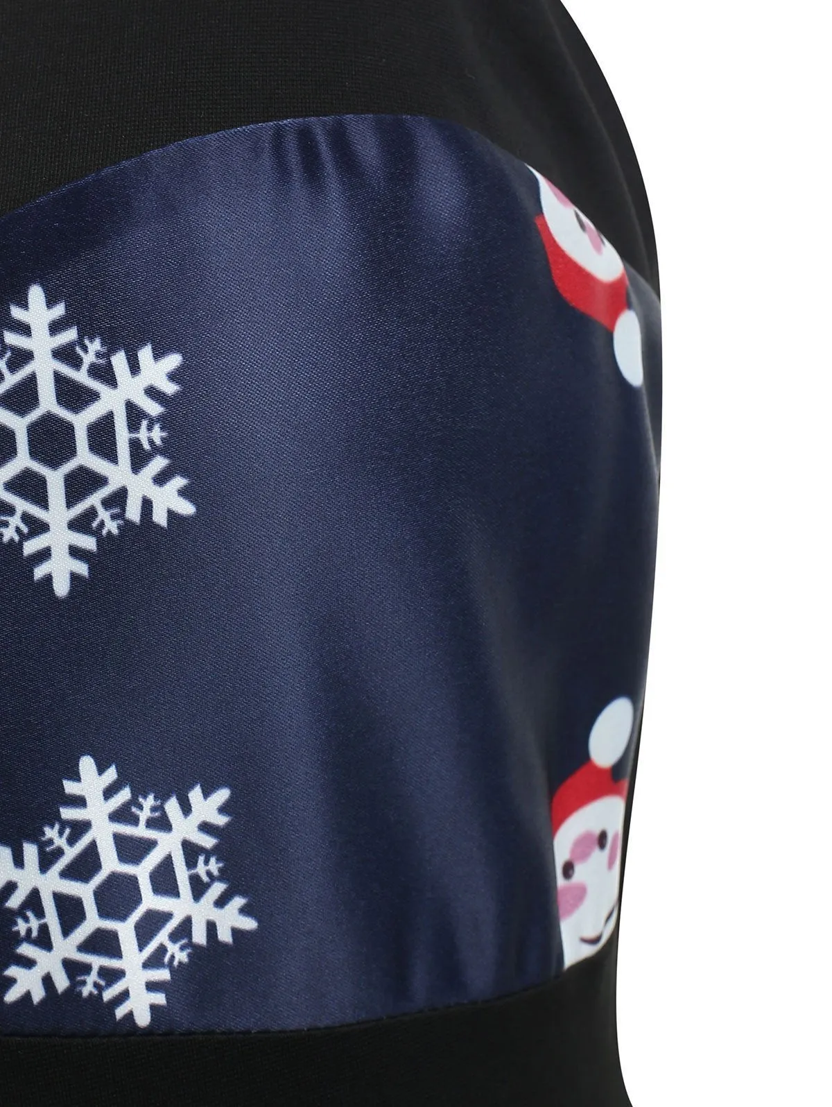 Blue 1950s Santa Claus Snowfall Dress