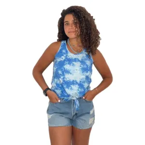 Blue tie-dye Tank Top