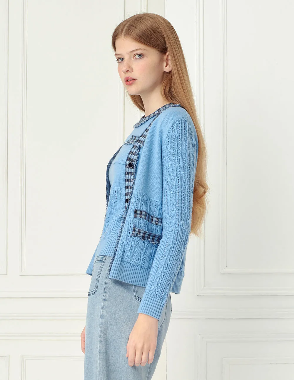 BORA AKSU Fringed Details Knitted Cardigan