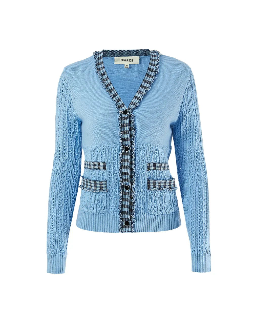 BORA AKSU Fringed Details Knitted Cardigan