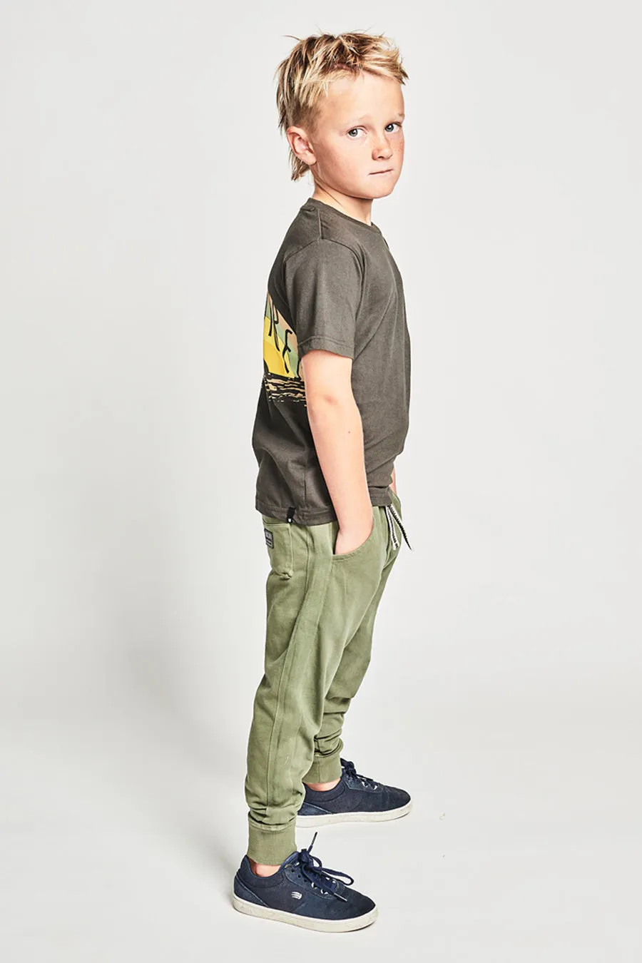 Boys Pants Munster Kids Pipepos Pant - Wash Olivine