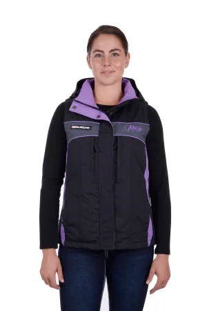 Bullzye Ladies Carla Vest - Black/Purple - B3W2609057