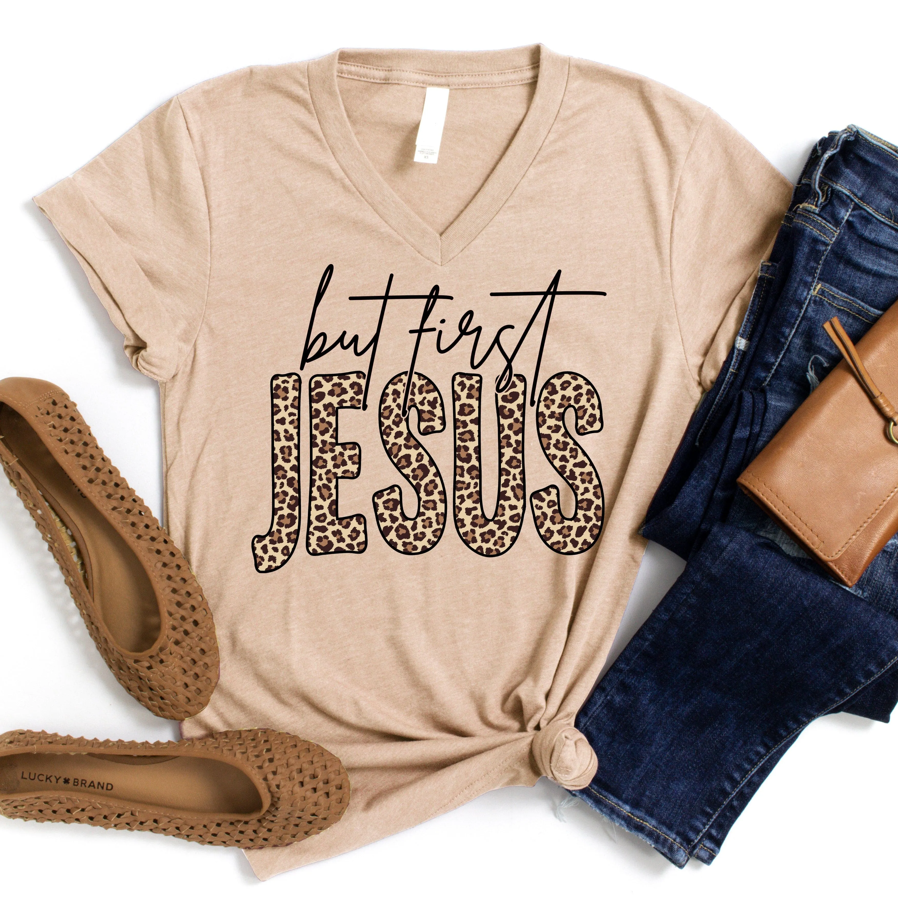 But First Jesus T Shirts For Women - Women's Christian T Shirts - Women's Religious Shirts