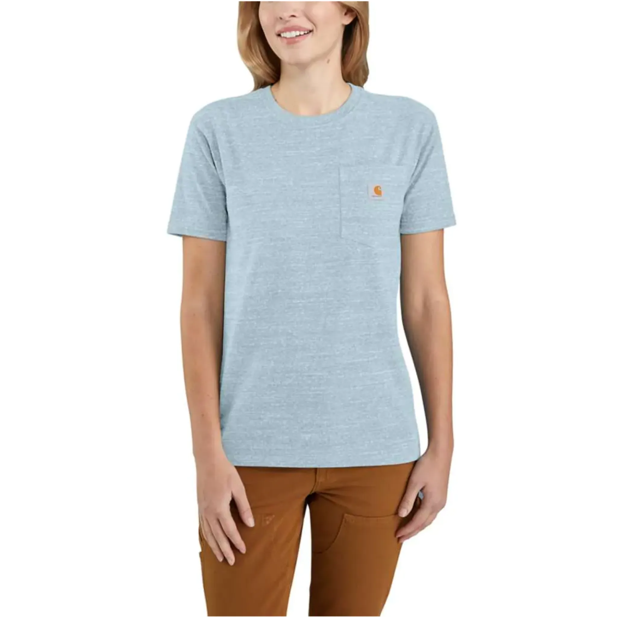 CARHARTT WOMEN'S LOOSE FIT HEAVYWEIGHT SHORT SLEEVE POCKET T-SHIRT- 103067