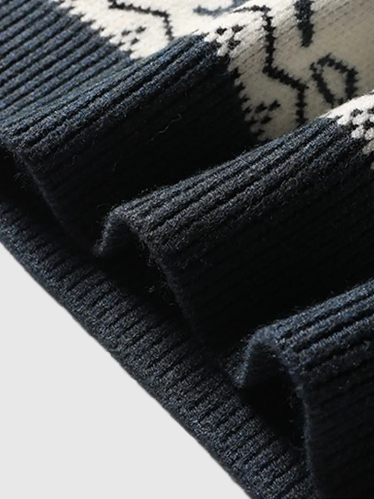 Christmas fashion casual knitwear jacket