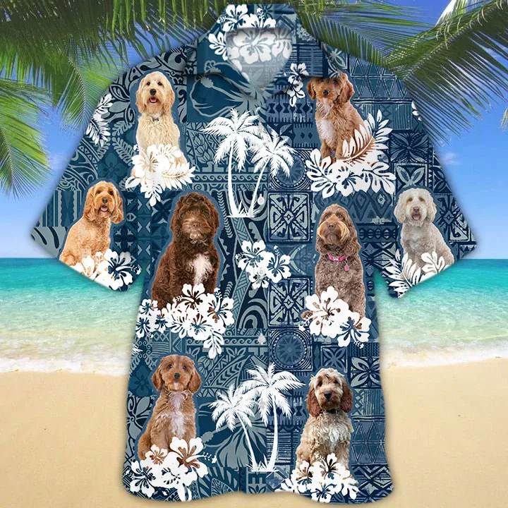 Cockapoo Hawaiian Shirt, Dog Summer Aloha Hawaiian Shirt for Men, Women