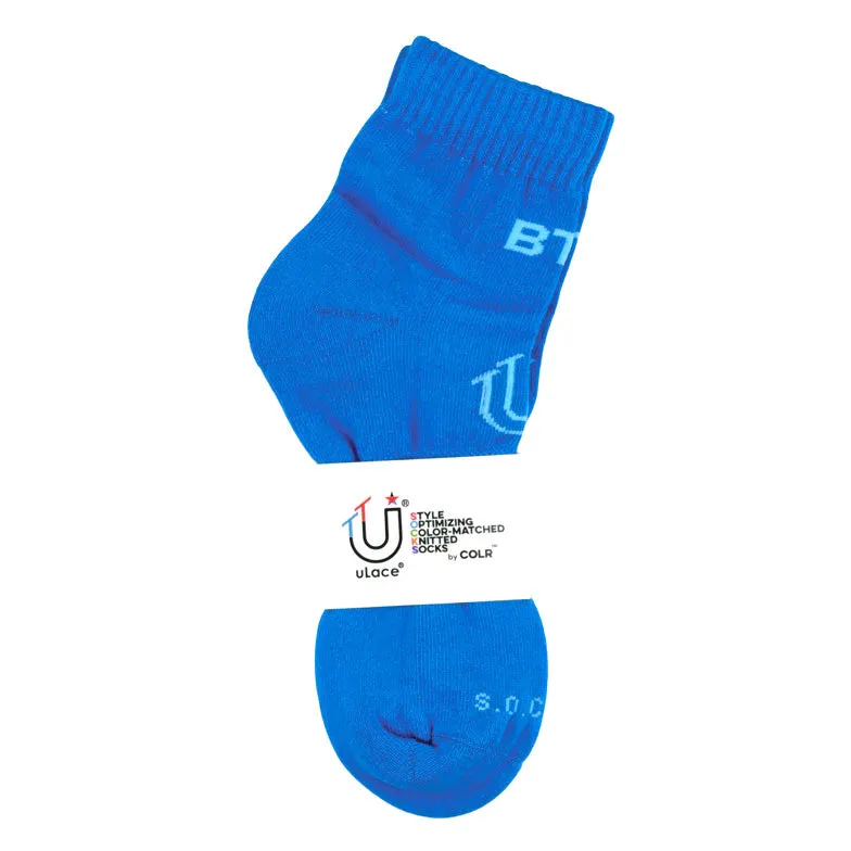 COLR By uLace Mid-Calf Socks - Blue Teal