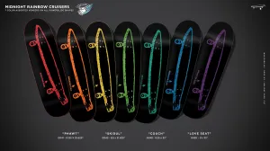 Crailtap Deck Midnight Rainbow Cruiser Phawt 9.125"