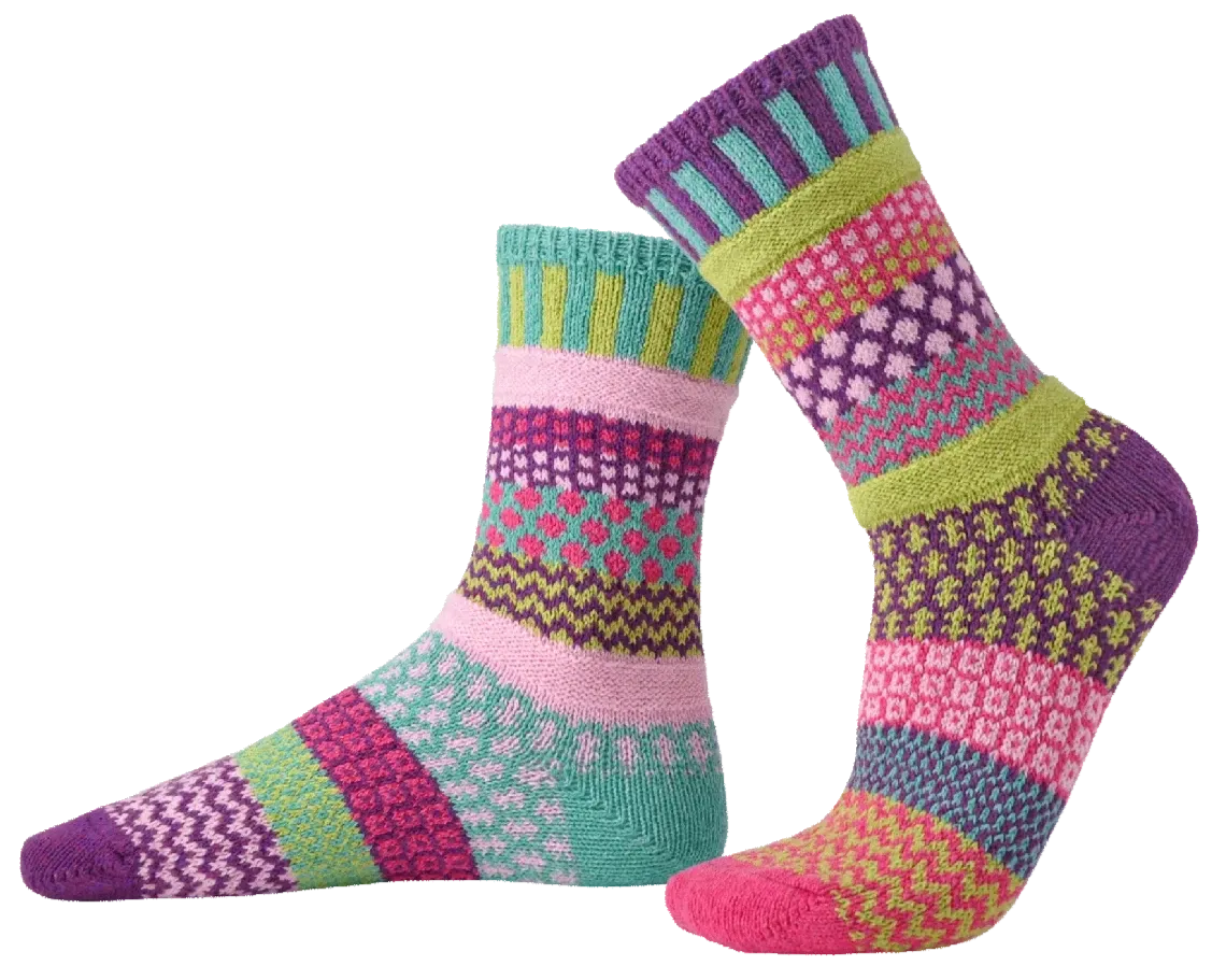 Dahlia Recycled Cotton Crew Socks