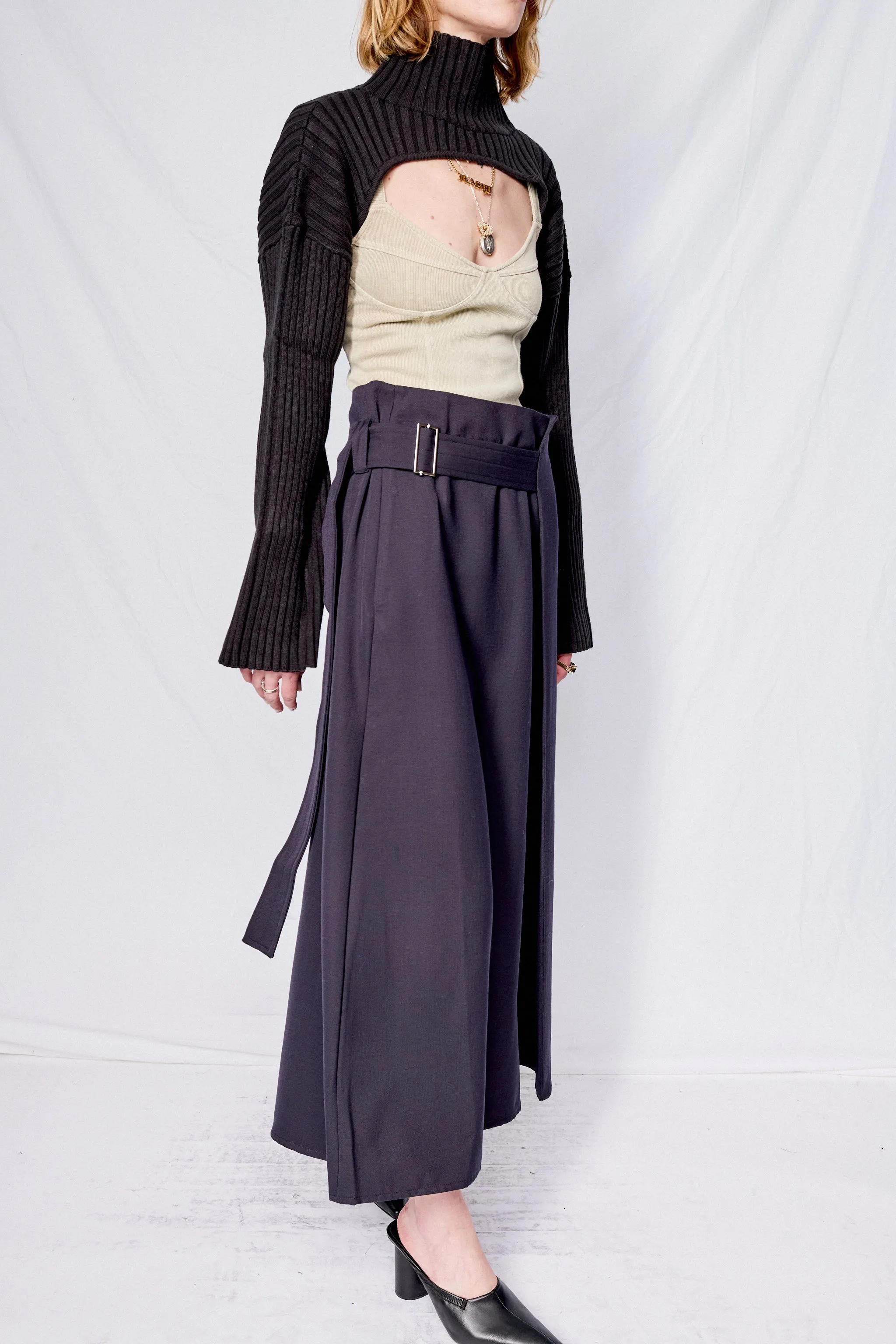 Darkest Navy Bassi Skirt