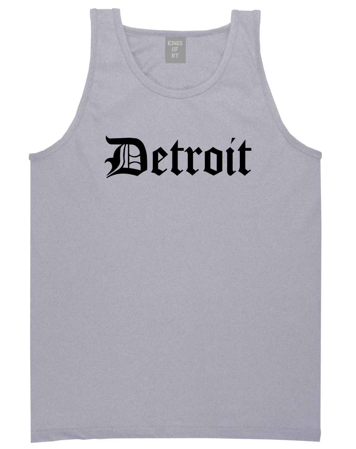 Detroit Old English Mens Tank Top T-Shirt