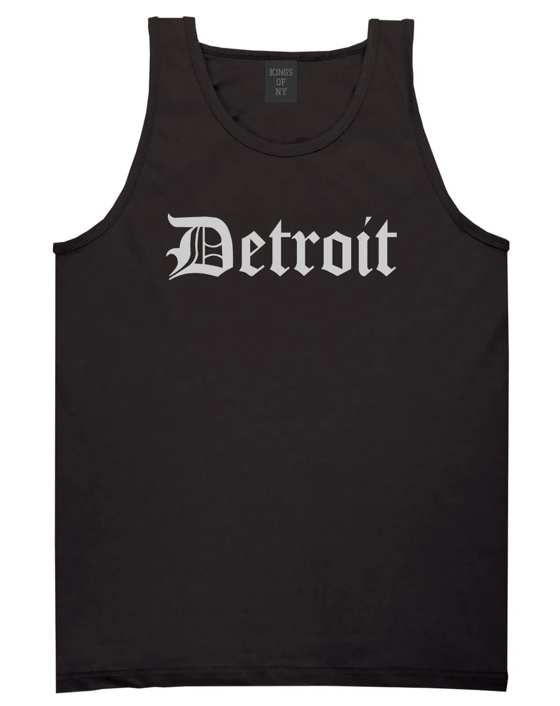 Detroit Old English Mens Tank Top T-Shirt