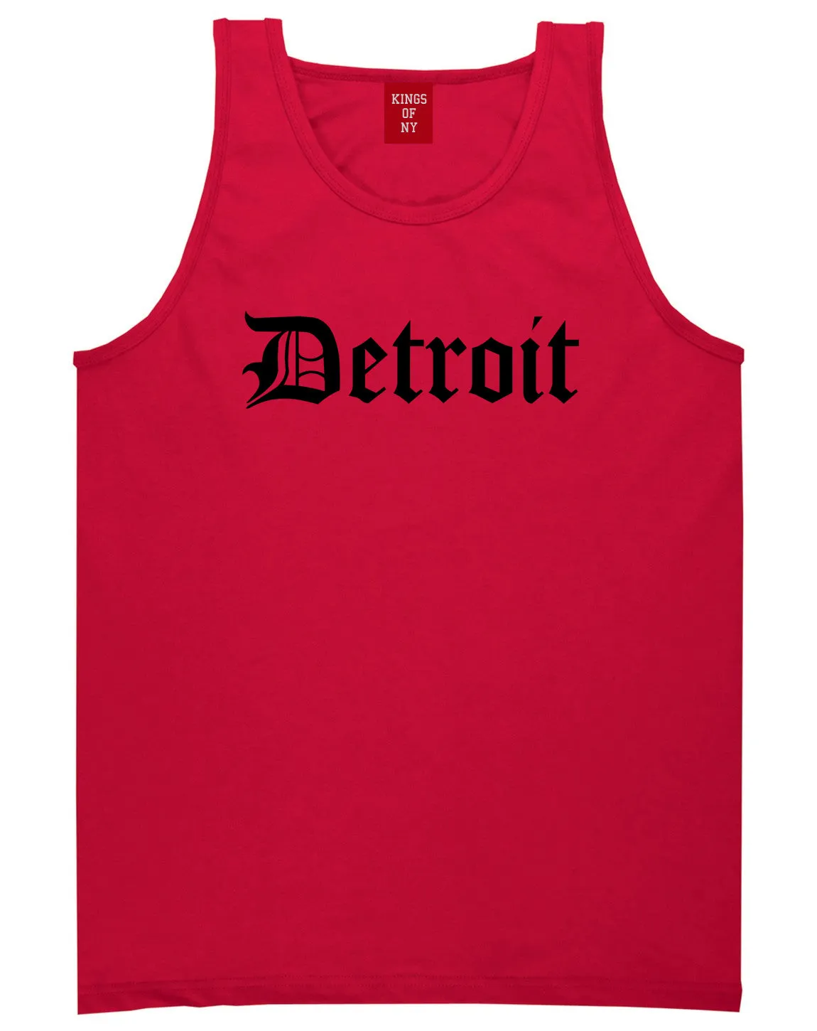 Detroit Old English Mens Tank Top T-Shirt