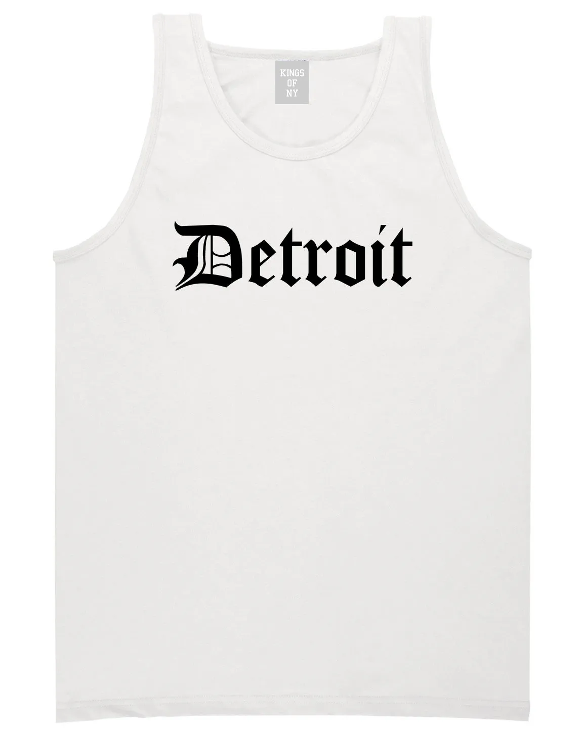 Detroit Old English Mens Tank Top T-Shirt