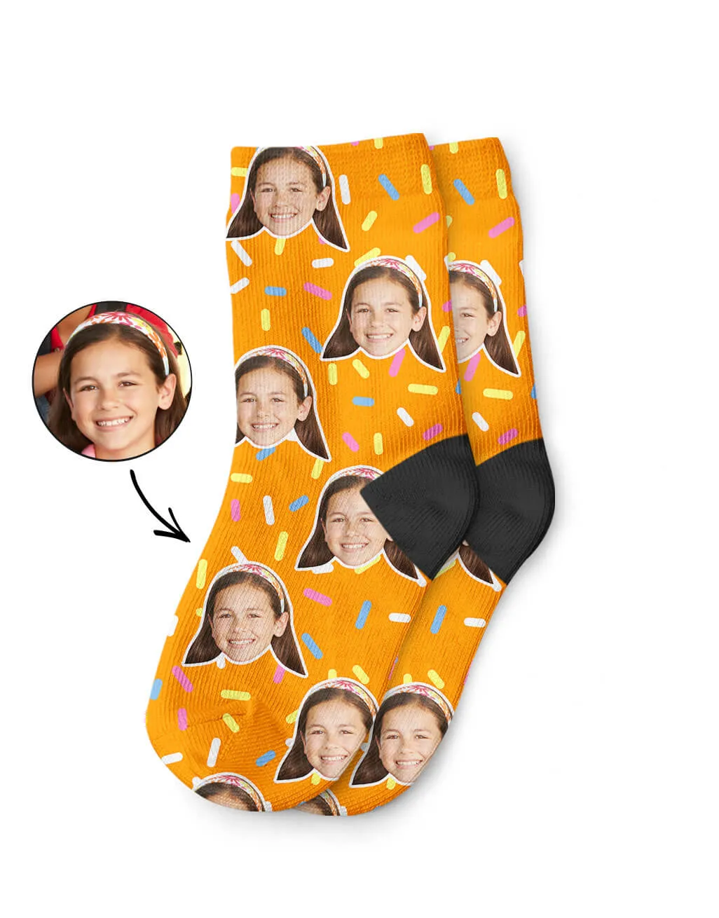 Donut Sprinkles Kids Socks