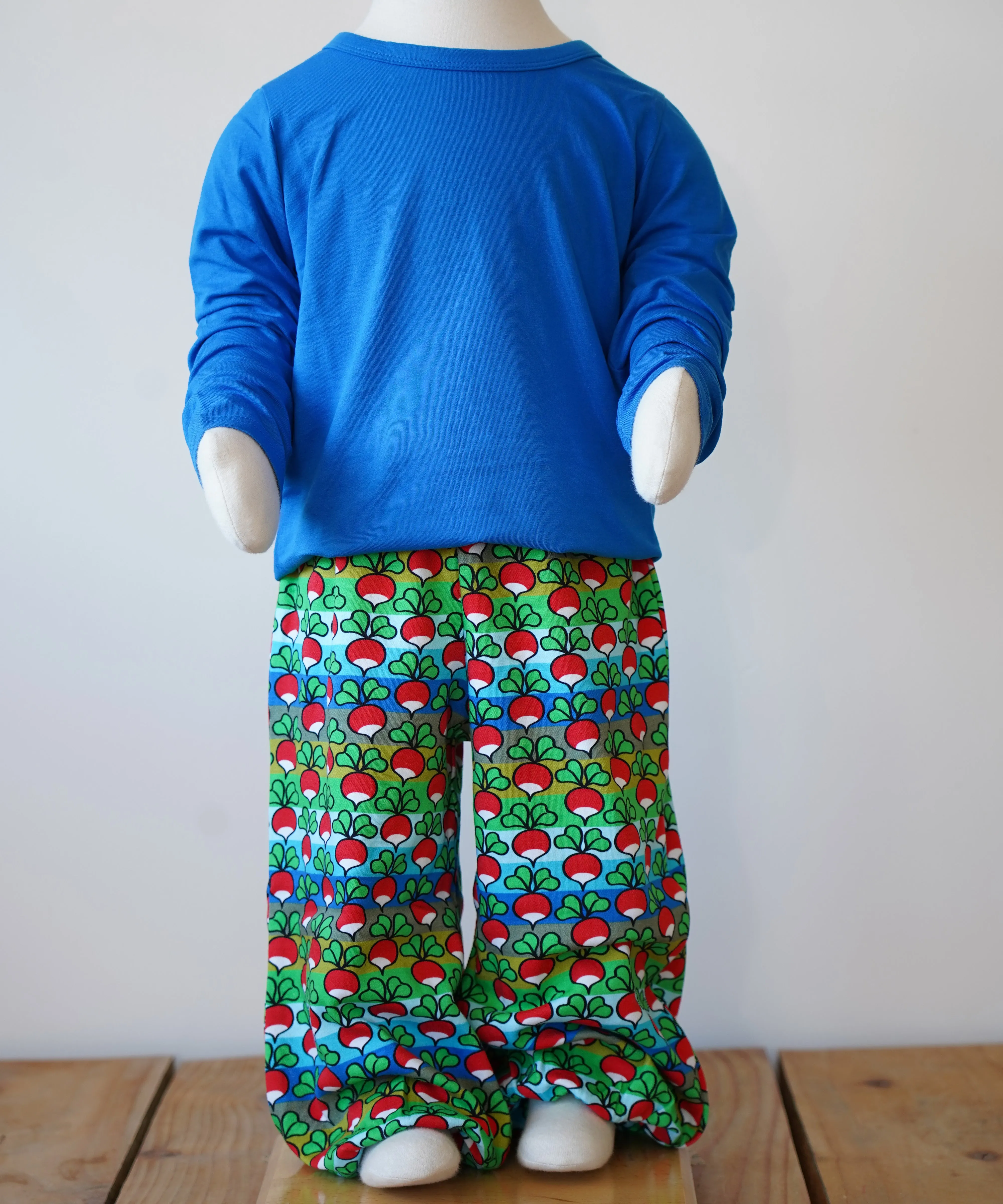 Duns Baggy Pants - Blue/Green Radish Stripe