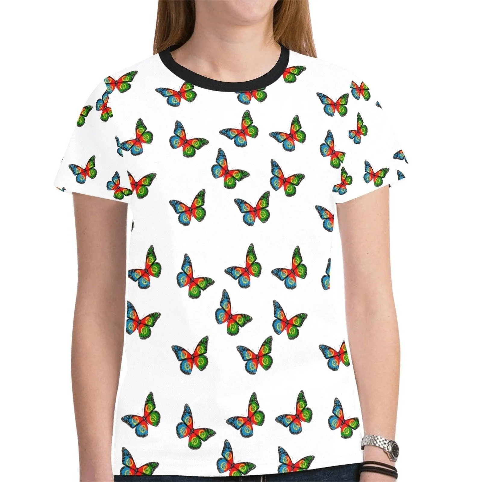 ER  Butterfly Printed T-shirt