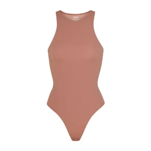 FITS EVERYBODY HIGH NECK BODYSUIT | ROSE CLAY