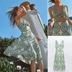 Grekko Vintage Summer Midi Dress