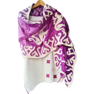 Hand Made Felt Silk Scarf