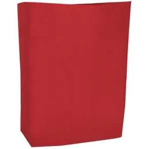 HDPE Blend Colored Merchandise Shopping Bags - 12" x 15" - (Red)