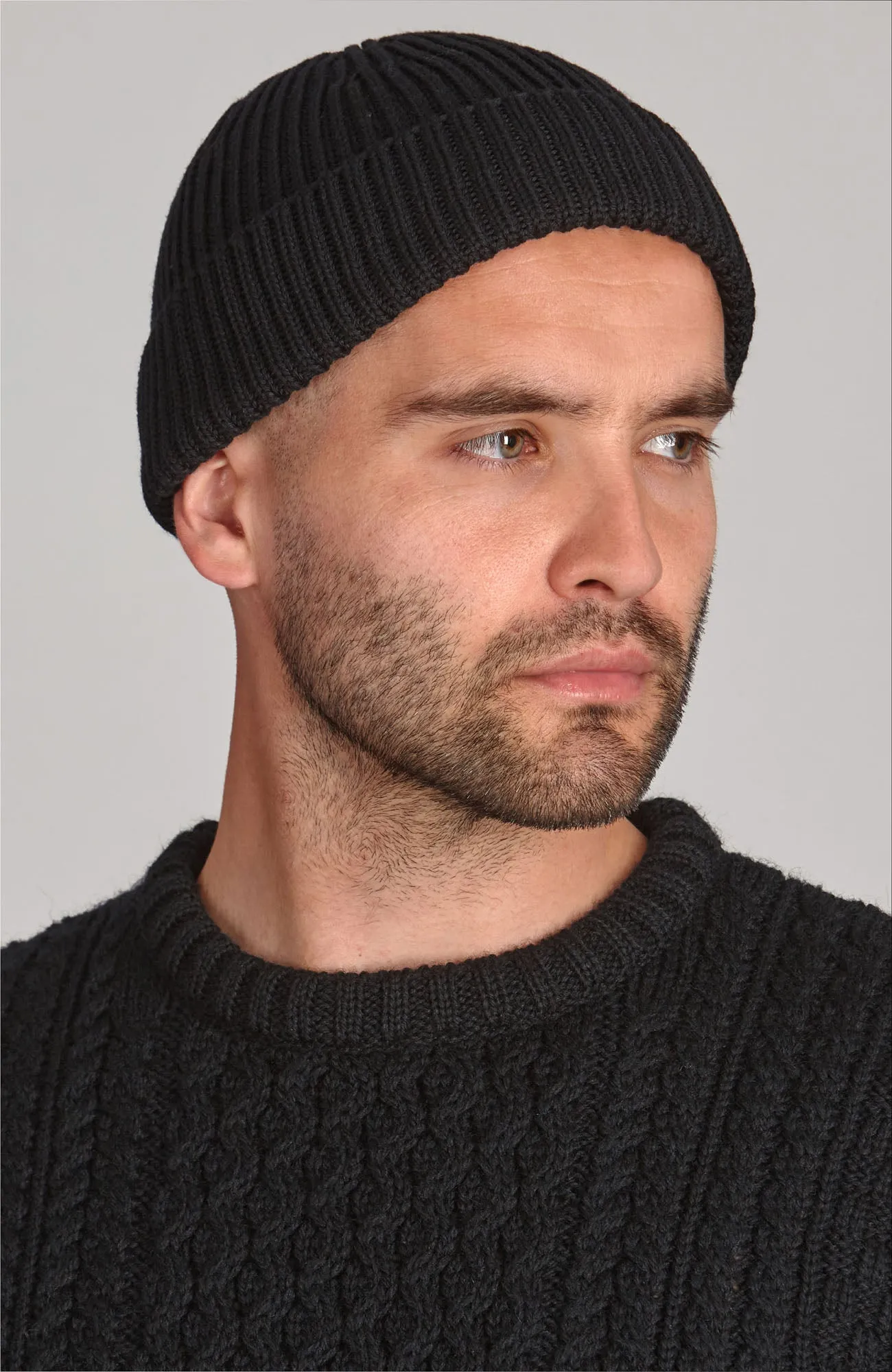 Heavyweight Extra Fine Merino Fisherman Beanie