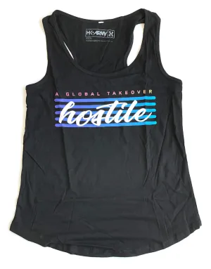 HK Army Hostile Global Takeover Black Tank Top - Medium