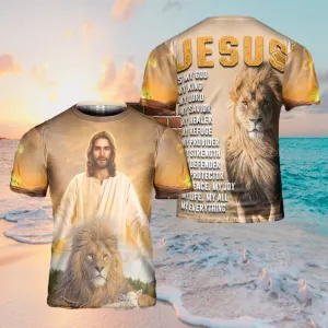 Jesus Is My God 3d T Shirts - Christian Shirts For Men&Women