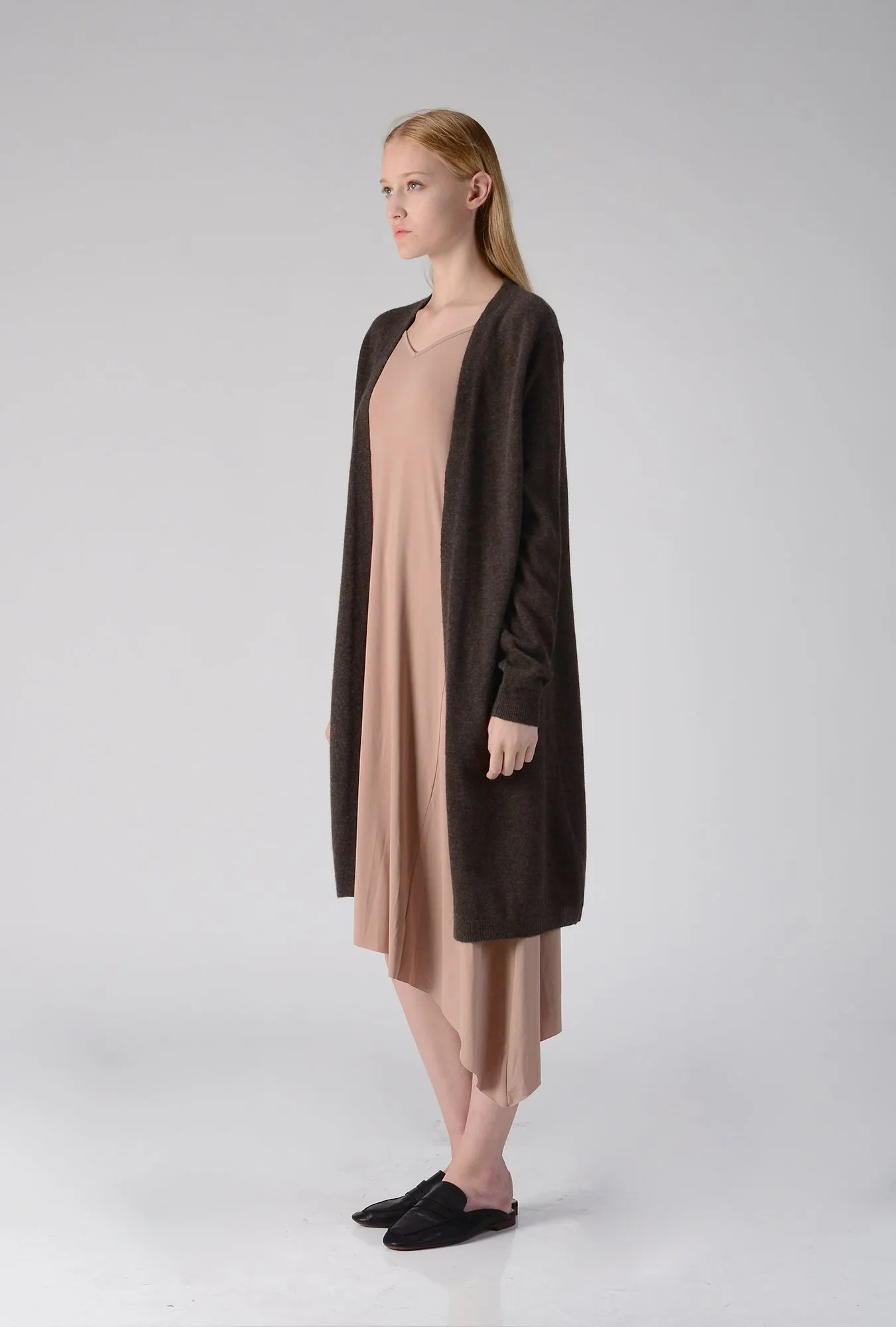 Long Cardigan_Cocoa Brown