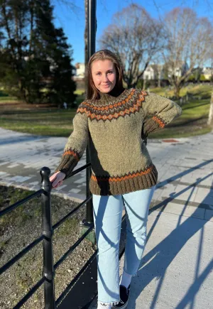 Margret Frostbite Lettlopi Wool sweater - Knitting Kit