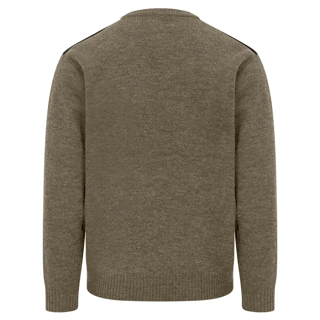 Melrose II Crew Neck Pullover - Meadow Green by Hoggs of Fife