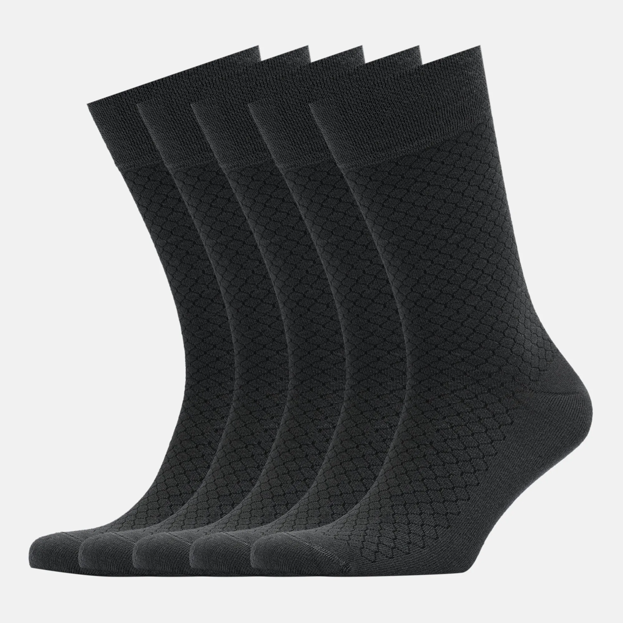 Men's Bamboo Dress Socks • All Honeycomb Design • Pack of 1/3/5 Pairs