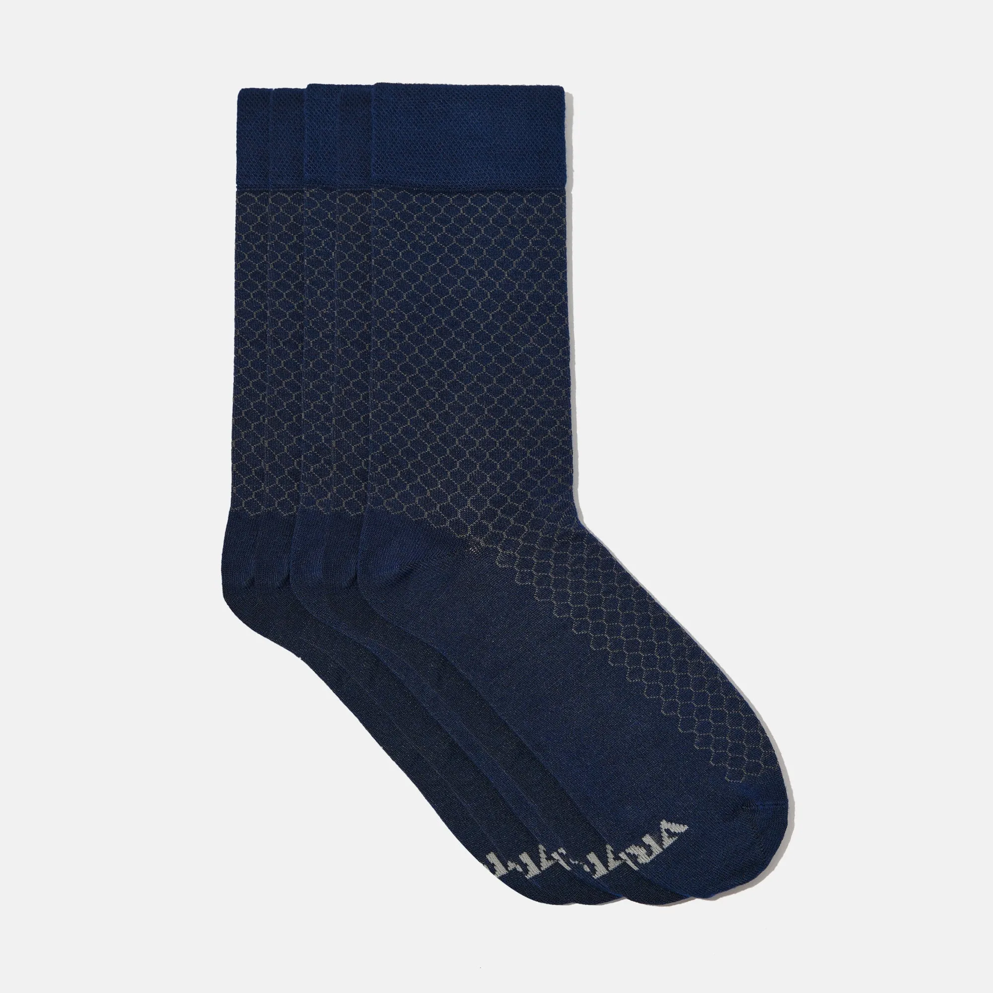 Men's Bamboo Dress Socks • All Honeycomb Design • Pack of 1/3/5 Pairs