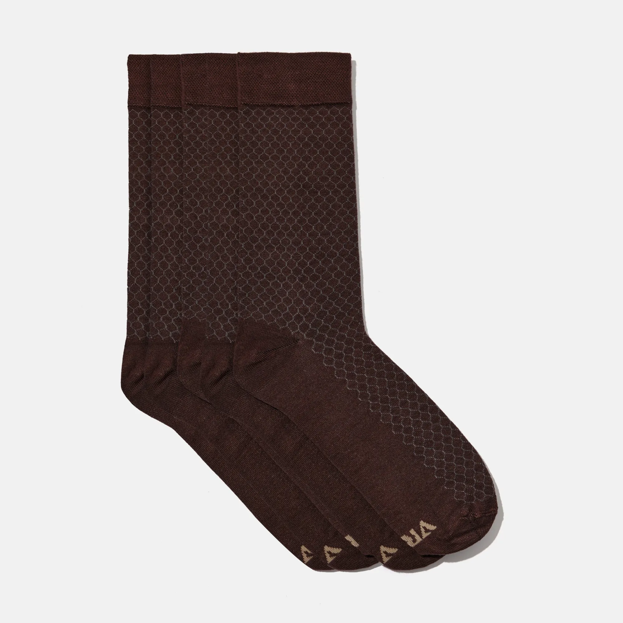 Men's Bamboo Dress Socks • All Honeycomb Design • Pack of 1/3/5 Pairs