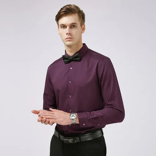 Men's Dress Shirts Long Sleeve Regular Fit Business Casual Button Down