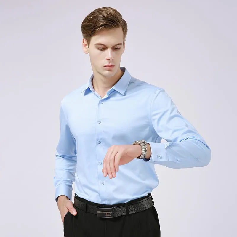 Men's Dress Shirts Long Sleeve Regular Fit Business Casual Button Down