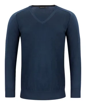 Merino Sweater V-Neck Navy