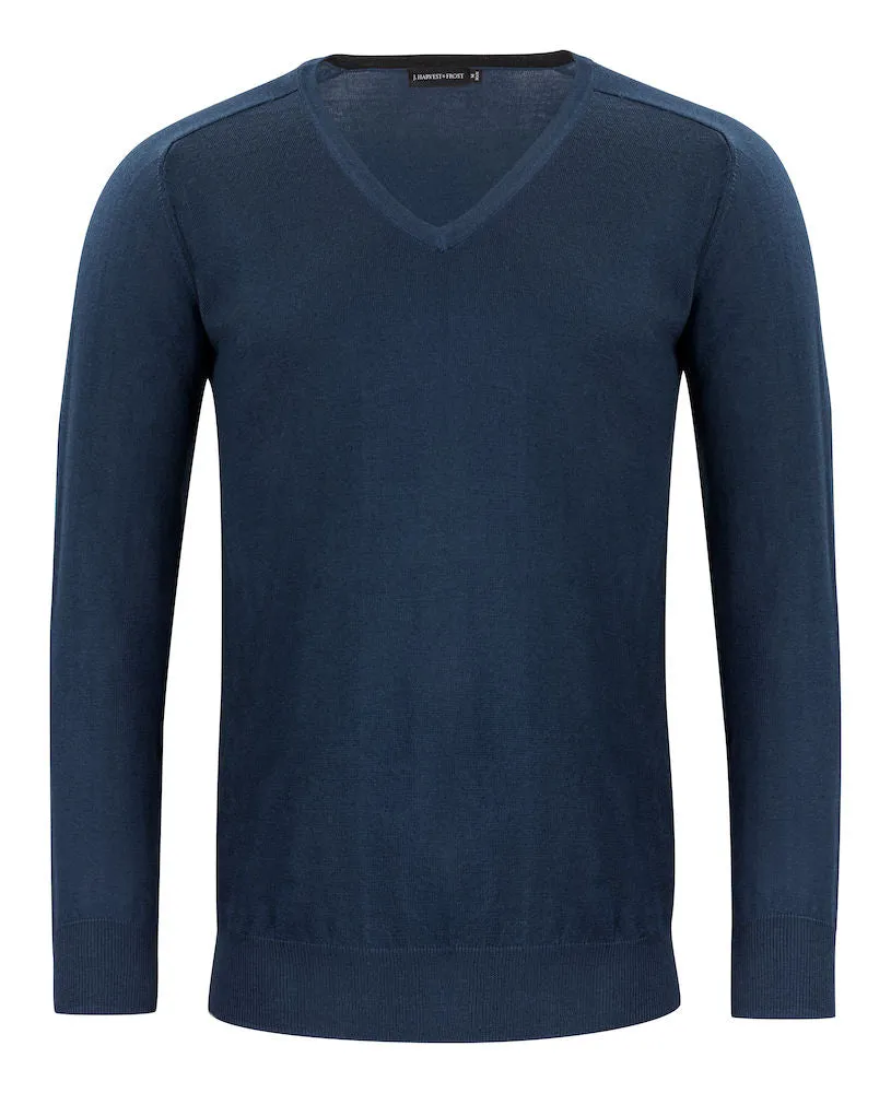 Merino Sweater V-Neck Navy